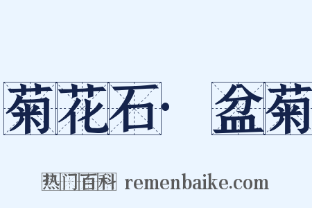菊花石·盆菊是什么意思的图片